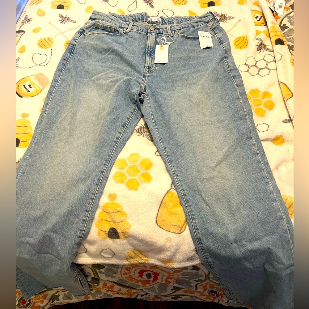 NWT Good American Good Boy Petite Jeans